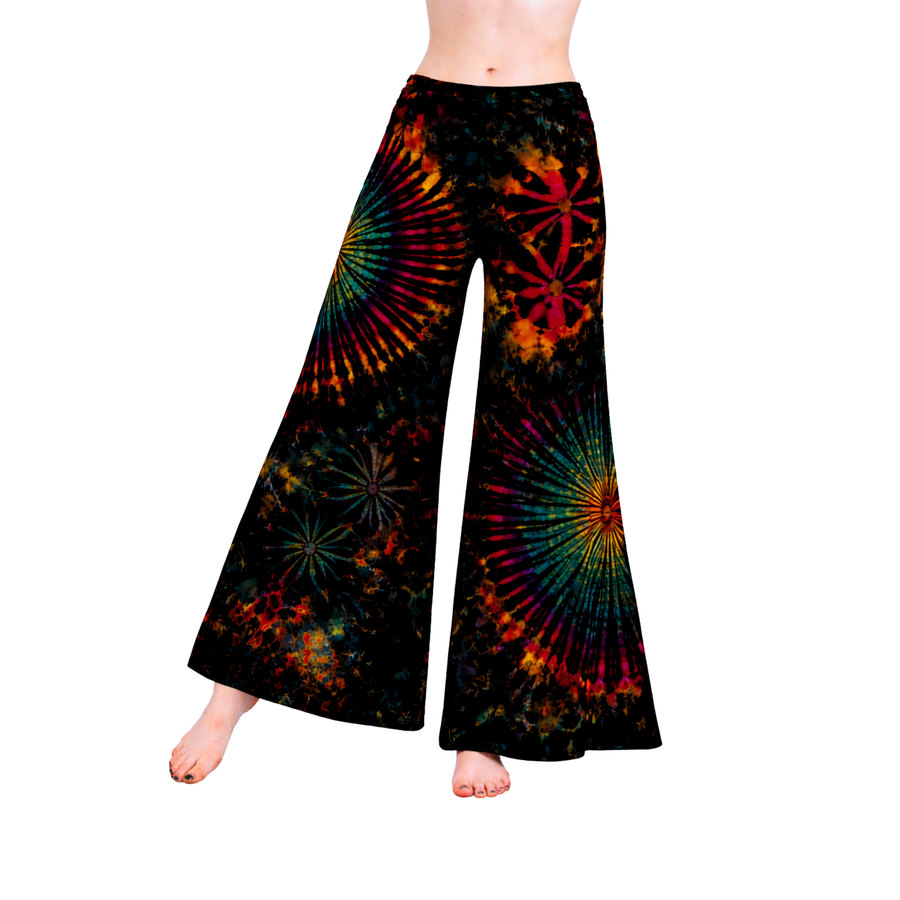 Wide Leg Flare Tie Dye Palazzo Pants