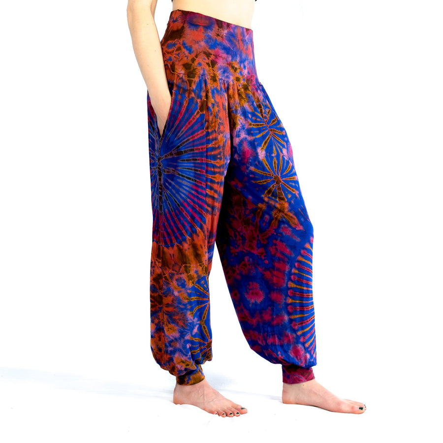 Tie Dye Yoga Harem Pants with Pockets