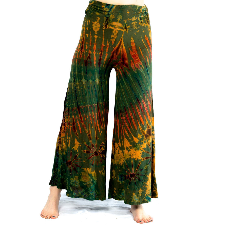 Wide Leg Flare Tie Dye Palazzo Pants