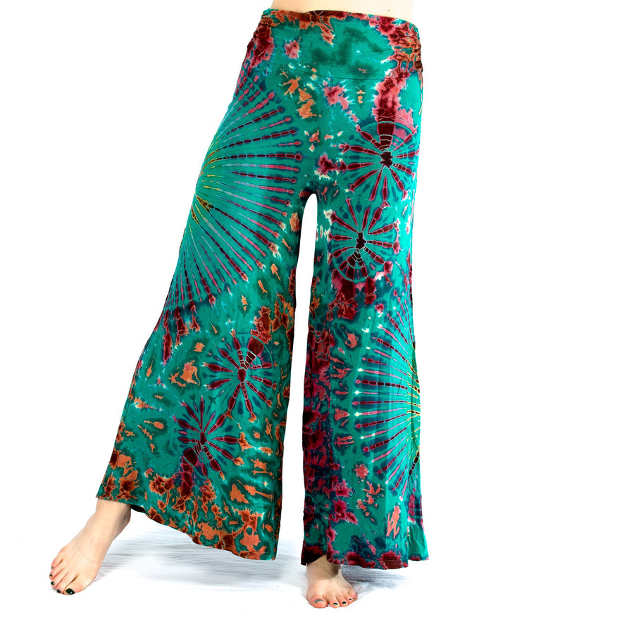 Wide Leg Flare Tie Dye Palazzo Pants