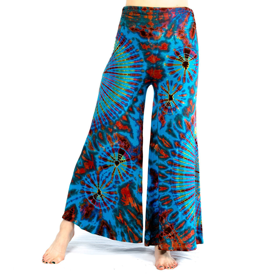Wide Leg Flare Tie Dye Palazzo Pants