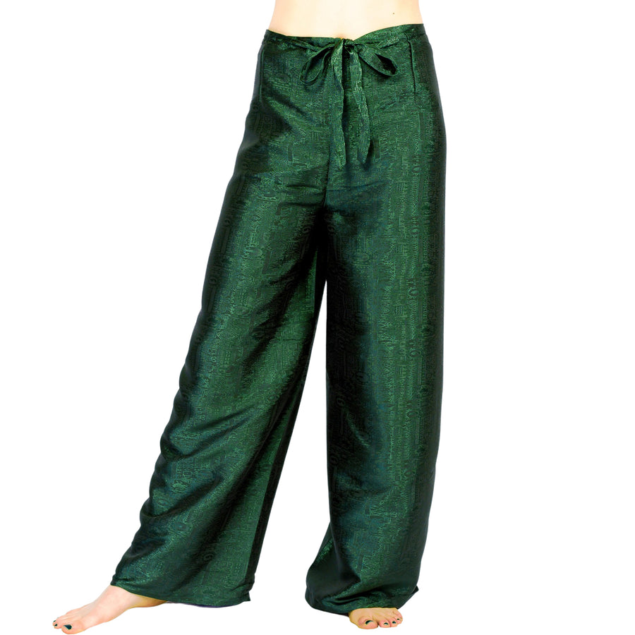 Silk Wraparound Pants